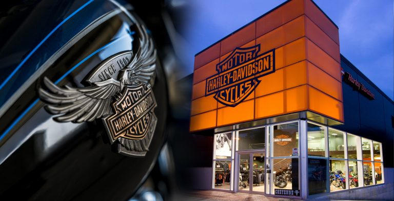 La web del concesionario Harley-Davidson